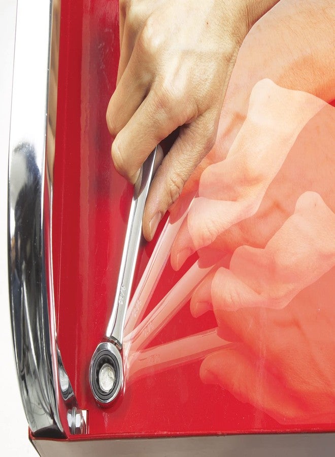 Performance Tool W30451 Flip Wrench - 100 Gear Teeth, Chrome Vanadium Steel, E10 and E12 Star Sizes - Image 5