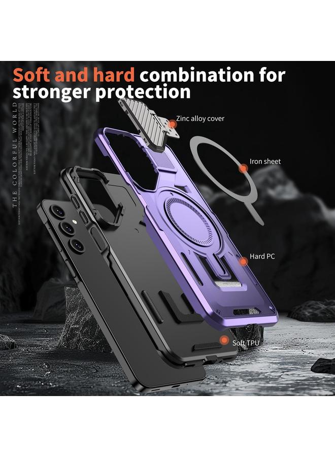 S-TOP Case For Samsung Galaxy A55 5G Shield Frame Holder MagSafe Phone Case - Image 5