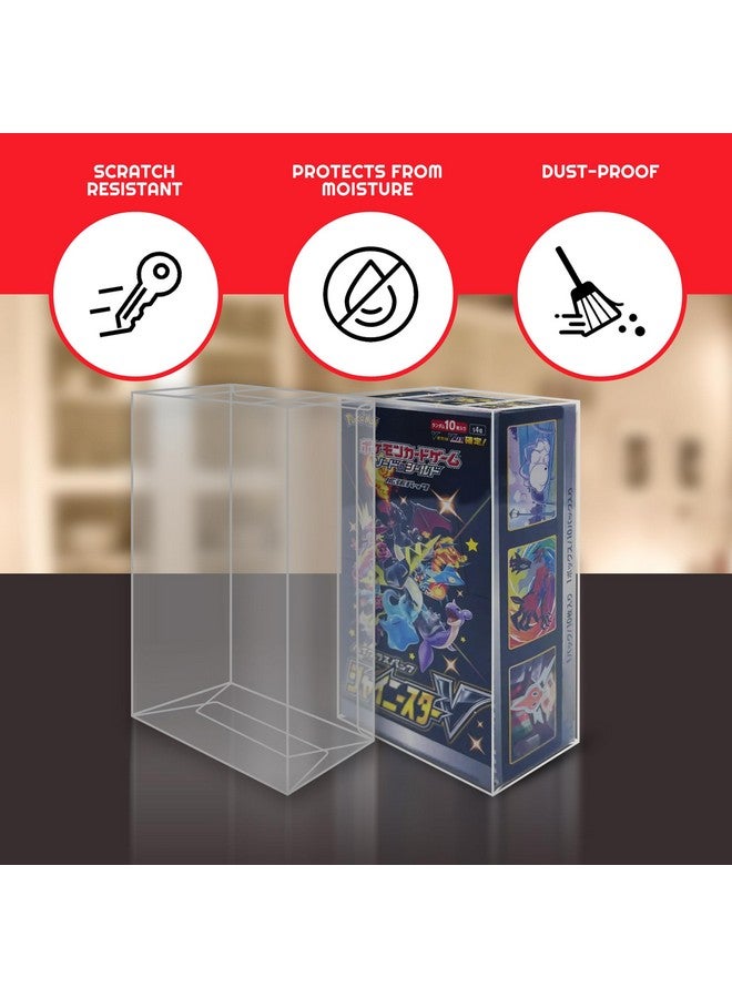 EVORETRO Display Case Storage Protector for Pokemon Japanese Booster Box Small - 5-Pack 0.5MM Thick Plastic Display Case for Collectible Gaming Card Storage and Organization. Elevate Your Collection. - Image 3
