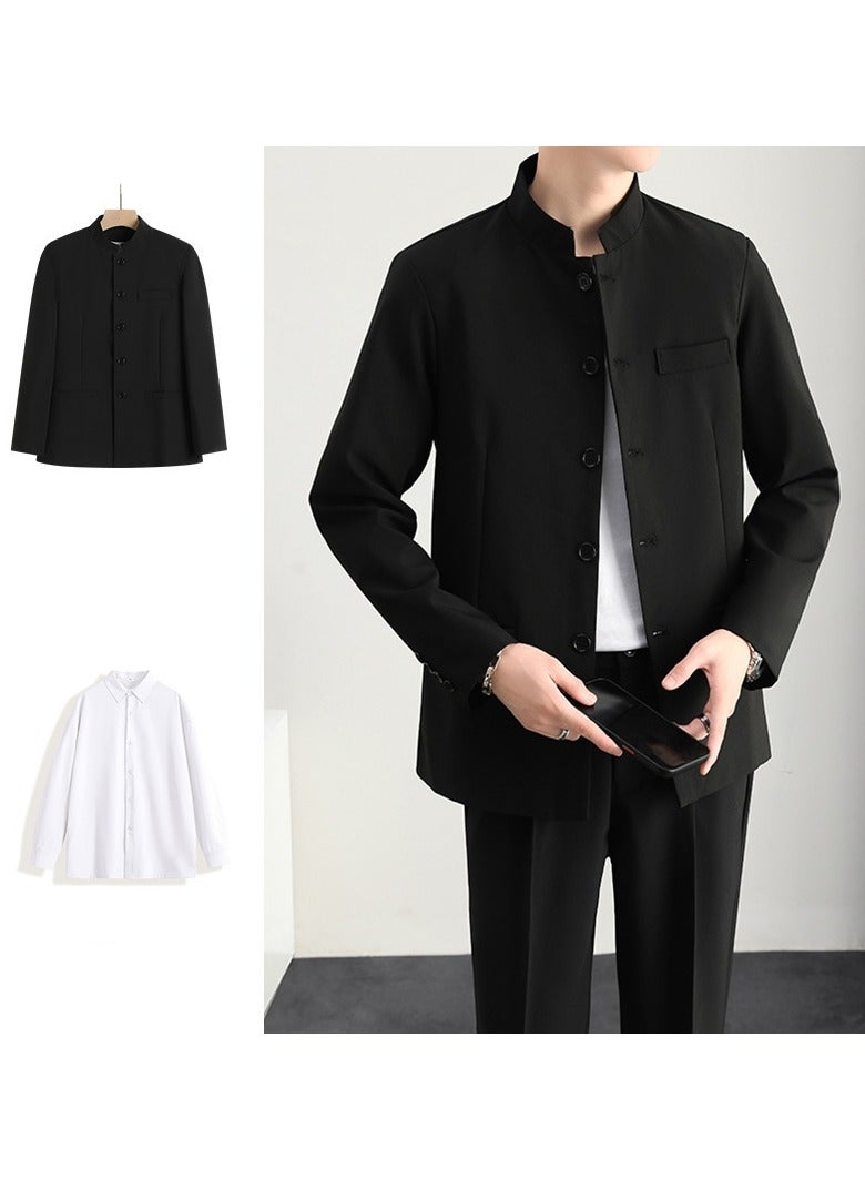 KUYING New Chinese Style Jacket With Stand-up Collar And Suit Set  - Image 1