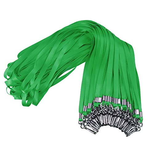Korty Green Lanyards Bulk 50 packs Lanyards for ID Badges,Lanyards with Swivel Hook Clips for Name Tag Lanyard ID Holder - Image 1