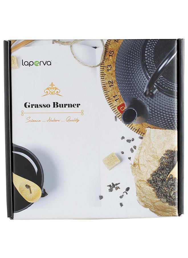 Laperva Grasso Burner Tea - Fast Burning Fat and Detoxifying Tea, Stimulate Metabolism, Improve Digestion, Balance Blood Sugar, Fight Cellulite and Fatigue, Box of 40 Bags 