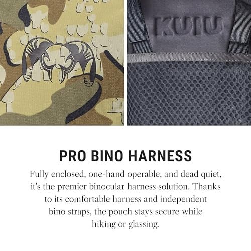 KUIU PRO Bino Harness – Waterproof, Adjustable, One-Hand Lid, Custom Foam Shims, Hydration Rig Compatible Binocular Harness - Image 2