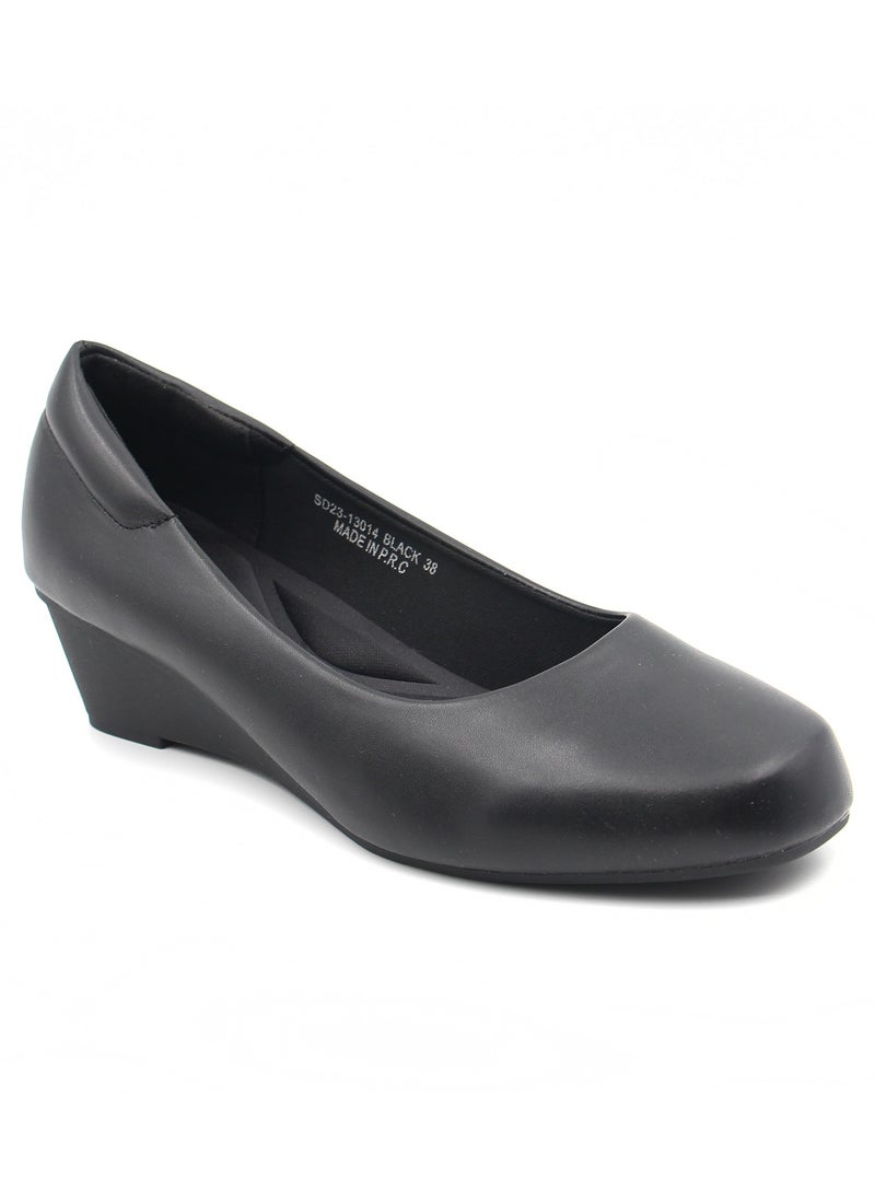 SD.Felano - Women's Low Heels Pumps Office Shoes, Pointed Toe, Comfortable, Casual Slip-On Heels for Girls and Ladies - Image 1