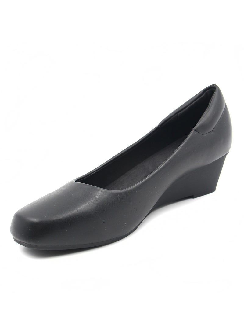 SD.Felano - Women's Low Heels Pumps Office Shoes, Pointed Toe, Comfortable, Casual Slip-On Heels for Girls and Ladies - Image 1