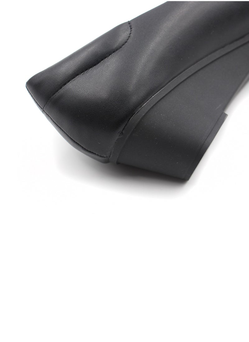 SD.Felano - Women's Low Heels Pumps Office Shoes, Pointed Toe, Comfortable, Casual Slip-On Heels for Girls and Ladies - Image 1