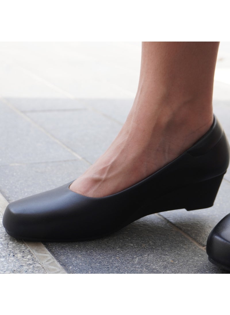 SD.Felano - Women's Low Heels Pumps Office Shoes, Pointed Toe, Comfortable, Casual Slip-On Heels for Girls and Ladies - Image 1