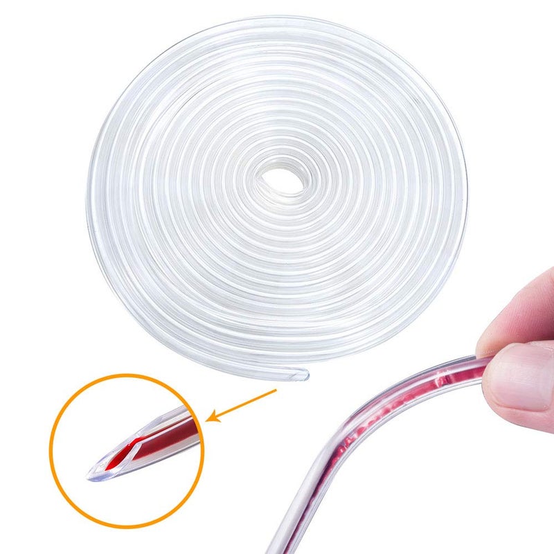 Eytool 5M Clear Door Edge Protectors, Rubber Edge Trim Seal Protector with U Shape Car Protection Door Edge Guard Fit for Most Car (Clear, 16.4FT) - Image 1