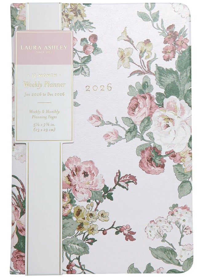 LAURA ASHLEY 2026 Planner - Weekly and Monthly Planner - 8x10 and 6x8 Planning Notebook and Calendar Agenda, Size 6X8, Multi Fern - Image 2