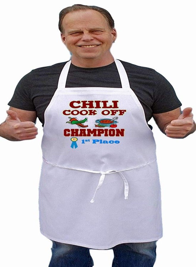 CoolAprons Chili Cook Off Champion Apron First Place, Chili Contest Award Winning Apron, Best Chili Cook Competition Prize - Image 4