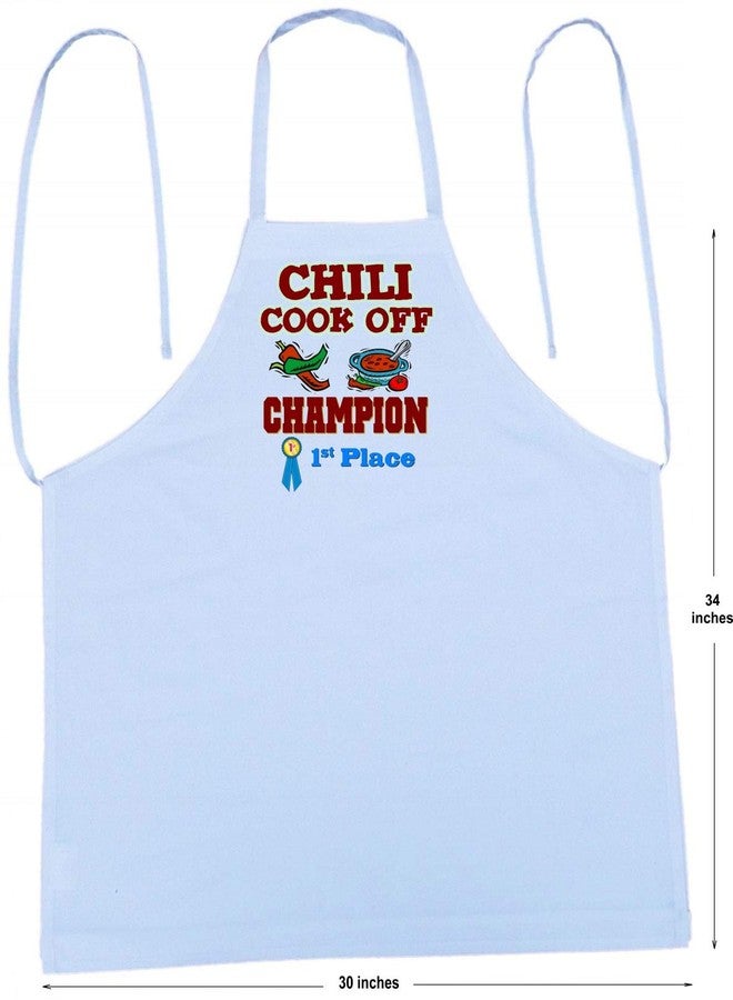 CoolAprons Chili Cook Off Champion Apron First Place, Chili Contest Award Winning Apron, Best Chili Cook Competition Prize - Image 5