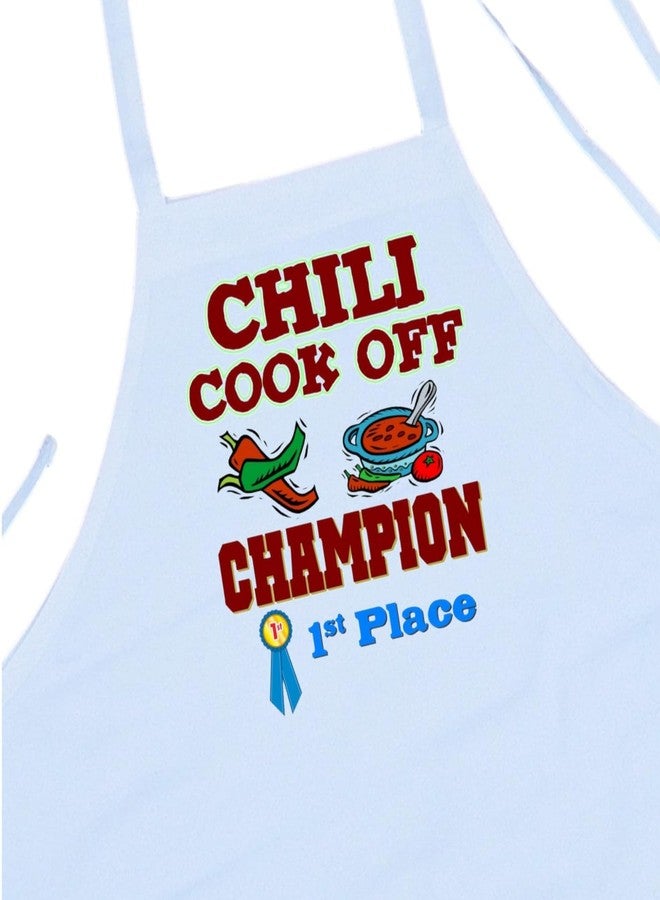 CoolAprons Chili Cook Off Champion Apron First Place, Chili Contest Award Winning Apron, Best Chili Cook Competition Prize - Image 2
