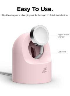 Elago W2 Stand for Apple Watch Charger Stand compatible with Apple Watch Ultra, Series 8/SE2/7/6/SE/5/4/3/2/1 (49mm,45mm,44mm,42mm,41mm,40mm,38mm) - Lovely Pink  - Image 5