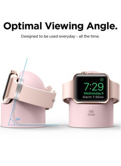 Elago W2 Stand for Apple Watch Charger Stand compatible with Apple Watch Ultra, Series 8/SE2/7/6/SE/5/4/3/2/1 (49mm,45mm,44mm,42mm,41mm,40mm,38mm) - Lovely Pink  - Image 2