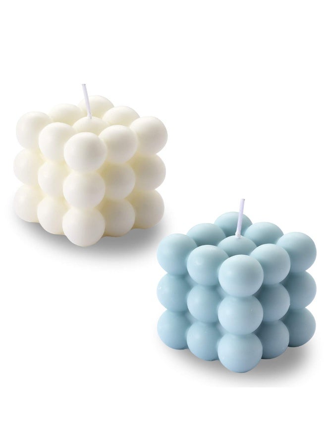ACITHGL Bubble Candle - Cube Soy Wax Candles, Home Decor Candle, Scented Candle Set 2 Pieces, Home Use and Gifting - Image 1