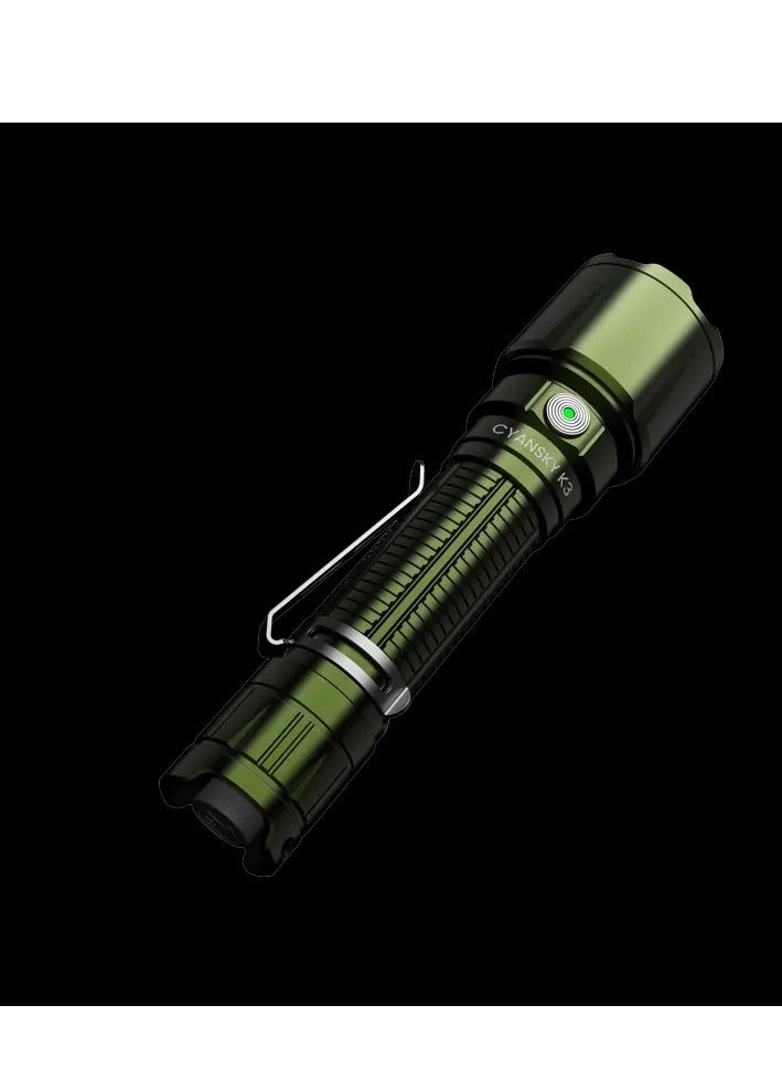سيانسكي CYANSKY K3 V2 مصباح يدوي تكتيكي عالي الأداء لمسافات طويلة 700 متر  - Image 2