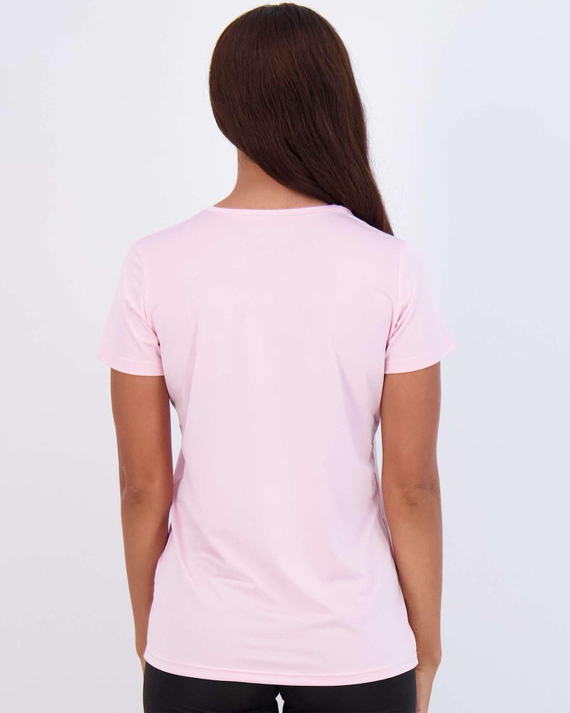 REALESSENTIALS Real Essentials 5 Pack: Women's Short Sleeve T-Shirts Workout Tops Fitness Pilates Gym Activewear Athletic (Plus Available), Set 9, L, Pack of 5 - Image 4