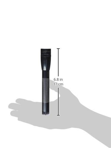 MagLite Mini LED Pro Flashlight - Ultra Bright 332 Lumens, Adjustable Beam, Water-Resistant IPX4, Shock Resistant, 2 Power Modes, Includes 2 AA Premium Alkaline Batteries - (Holster Pack, Gray) - Image 3