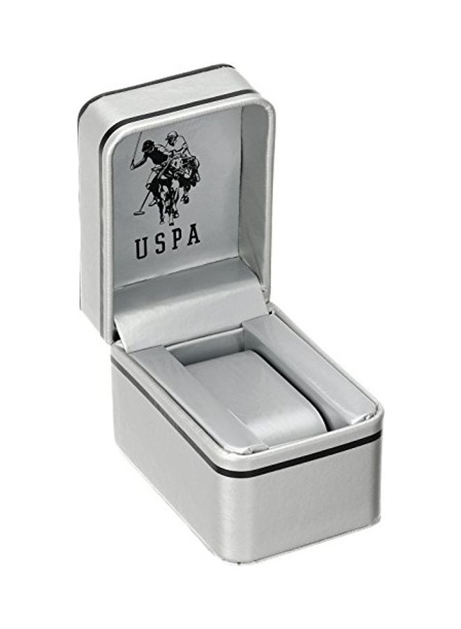 U.S. Polo Assn. ساعة يد تناظرية بحزام مطاطي - Image 3