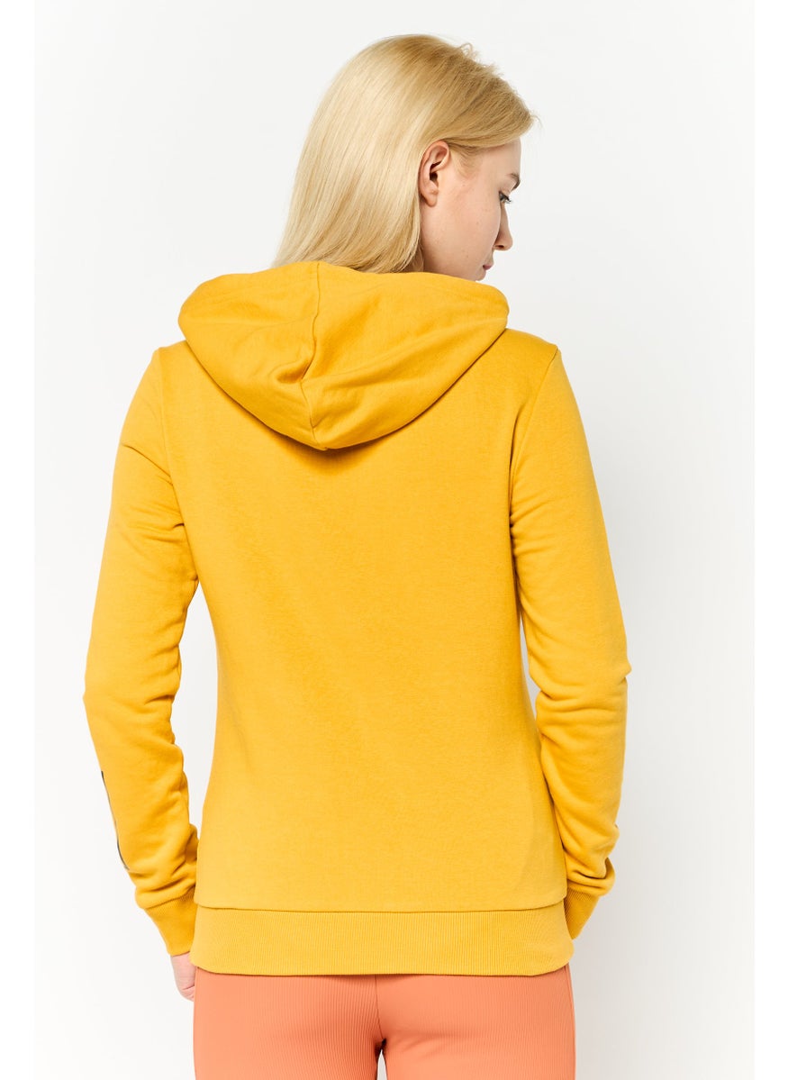 PUMA Women Regular Fit Long Sleeves Outdoor Sweatshirt, Mustaed  - Image 4