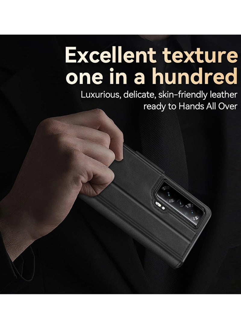 حافظة متوافقة مع هونر ماجيك V2، حافظة فوليو قابلة للطي مع دعامة مدمجة، حافظة ماجيك V2 مصنوعة من جلد PU الممتاز المقاوم للصدمات لحماية هونر ماجيك V2 للنساء والرجال - Image 2