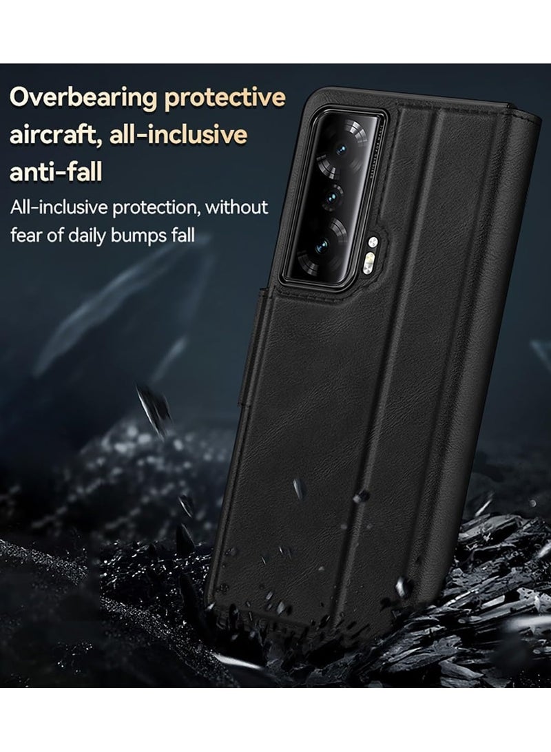 حافظة متوافقة مع هونر ماجيك V2، حافظة فوليو قابلة للطي مع دعامة مدمجة، حافظة ماجيك V2 مصنوعة من جلد PU الممتاز المقاوم للصدمات لحماية هونر ماجيك V2 للنساء والرجال - Image 5