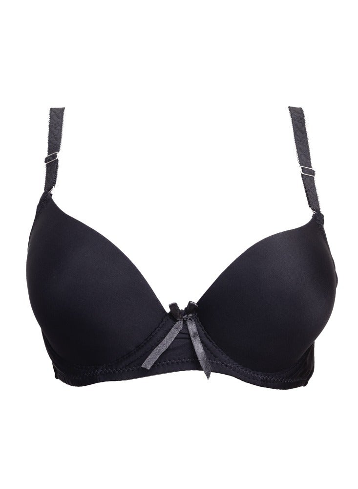 Classice Padded Bra - Black - Image 1