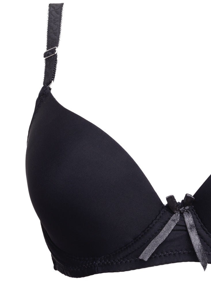 Classice Padded Bra - Black - Image 2