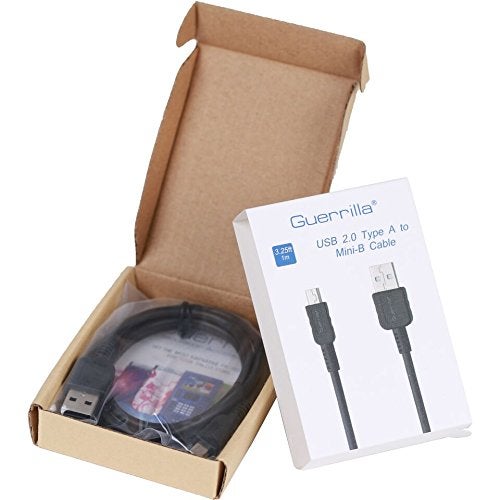 Guerrilla USB cable for TI 84 Plus, TI 84 Plus C Silver Edition, TI 89 Titanium, TI Nspire CX & CX CAS graphing calculators, Black - Image 2