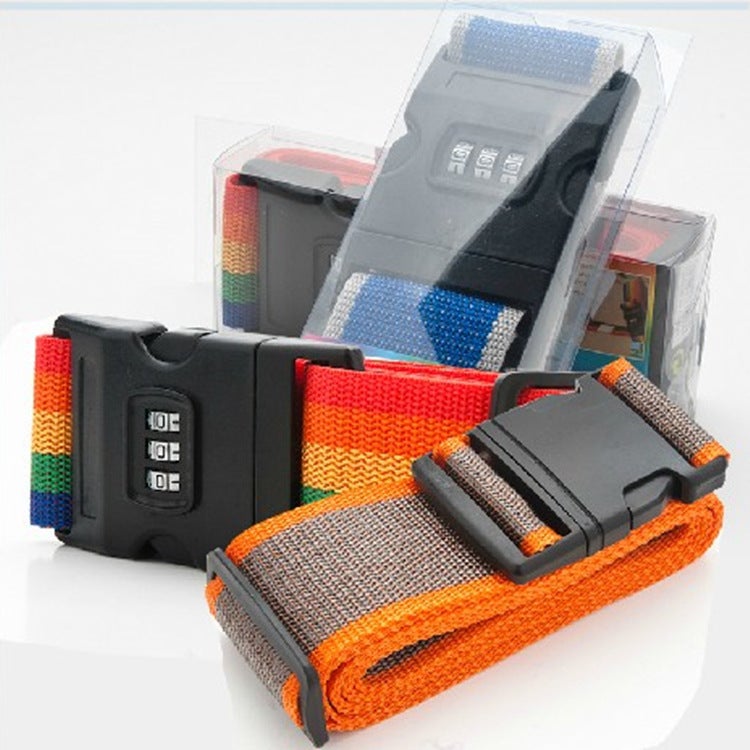 Luggage Packing Belt Bundling Belt One-Word Travel Trolley Case Overseas Shipping Code Lock Bundling Belt - Image 1