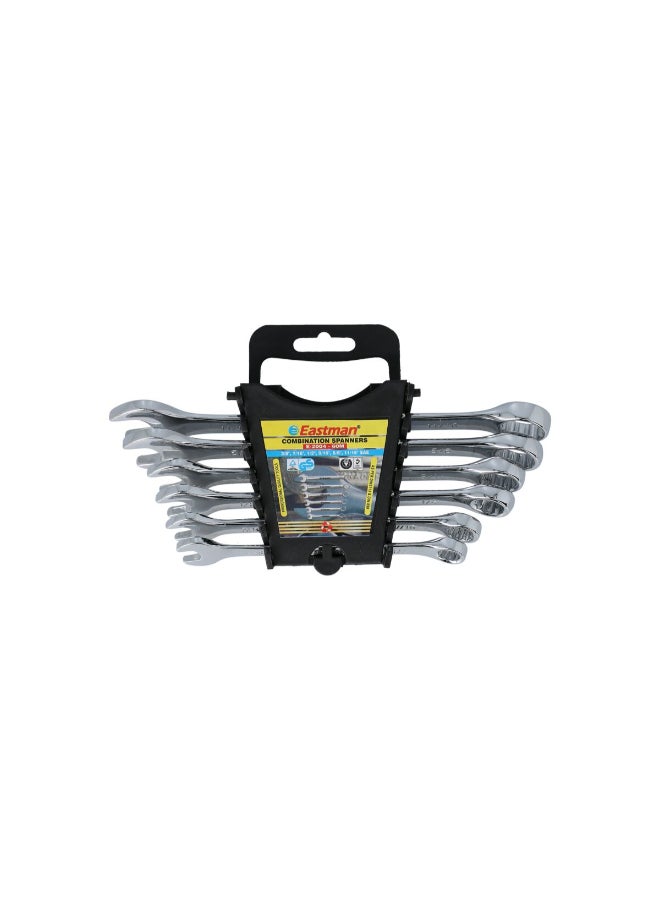 إيست مان E-2004-SAE طقم مفاتيح ربط بمقبض طويل جدًا ومعالج حراريًا 6 قطع فضي 9.6 × 20.6 × 3.8 سم