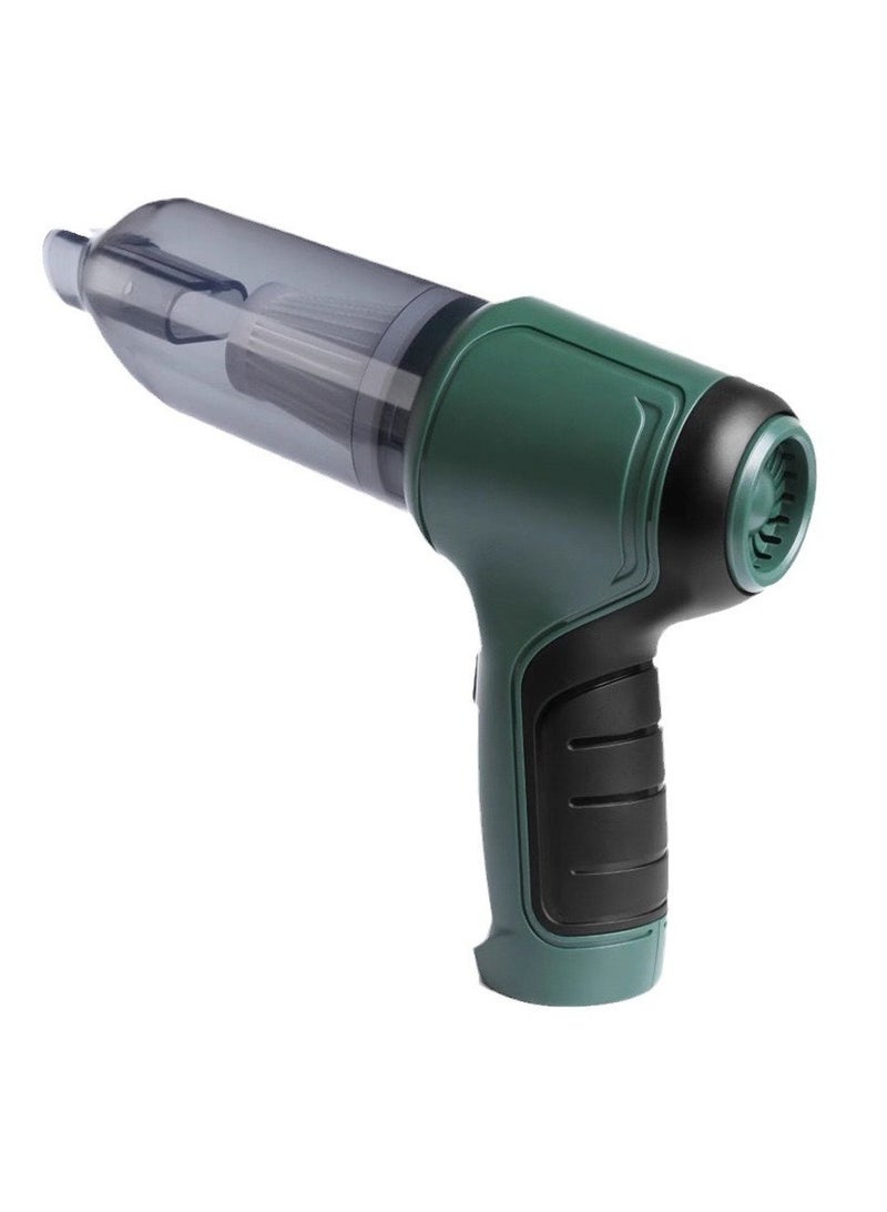 120W 9000Pa rechargeable cordless car vacuum cleaner green - Image 3