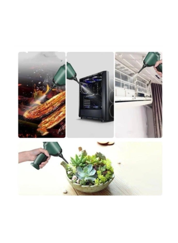 120W 9000Pa rechargeable cordless car vacuum cleaner green - Image 4