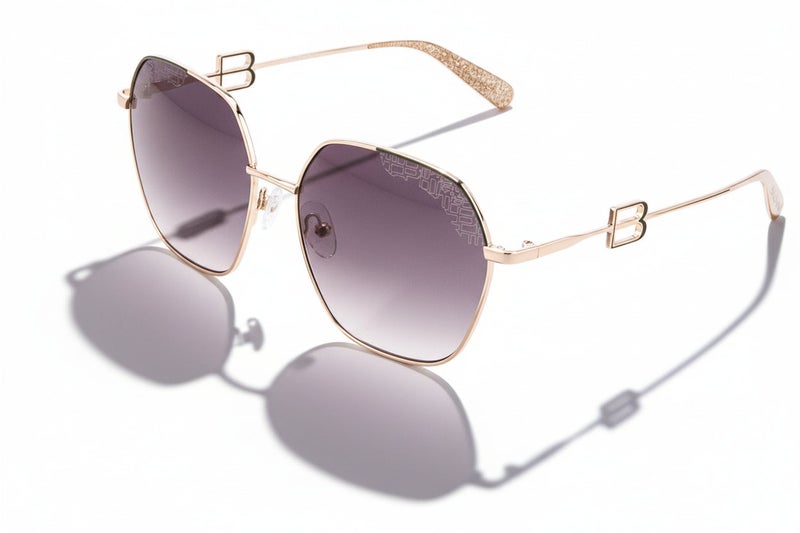 Baldinini 🇮🇹 Baldinini  🇮🇹 Square  women  Gold 18 karat Sunglasses  100% UV protection 🇮🇹   Italy Original Glasses - Image 1