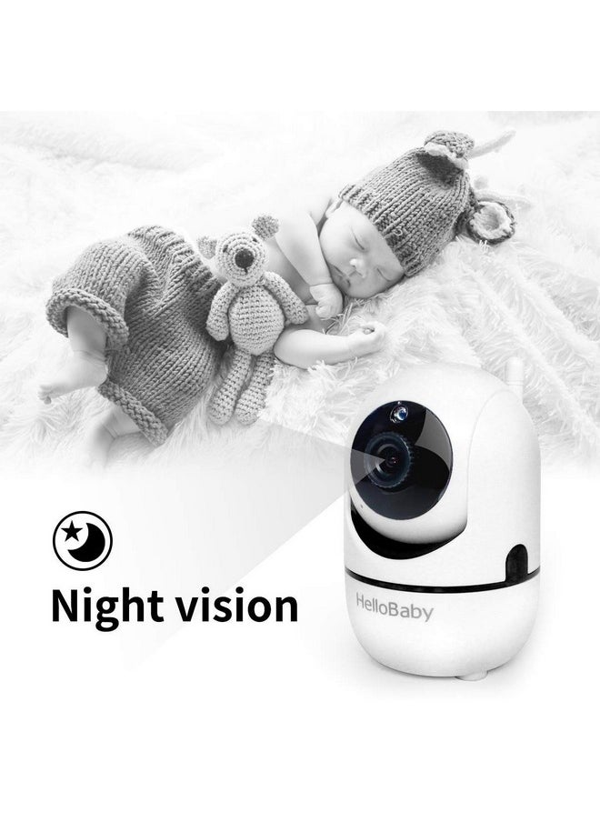 Hellobaby - Baby Monitor With Remote Pan-Tilt-Zoom Camera And 3.2'' Lcd Screen, Infrared Night Vision (Black) - Image 1