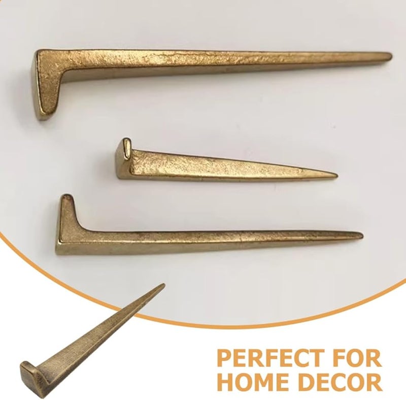 مسامير نحاسية قديمة لتعليق الصور خطافات متينة للجدران الجصية سهلة التركيب حامل الإطار - Image 3