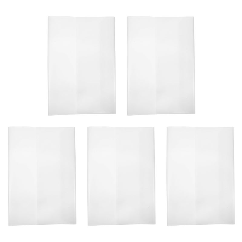 5pcs 16K Textbook Cover Clear Exercise Book Note Book Film Protector - Image 1