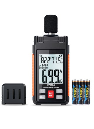 Protmex Sound Level Meter, 30-130dBA 30Hz-8KHz Decibel Meter with Large LCD Screen, Temperature and Humidity Measuring, A Weighting Mode, MAX/MIN, Fast/Slow, Data Hold, Backlight, Auto-Off Functions - pzsku/Z9B3D1796A6E1AEBCCBB5Z/45/_/1680768116/2687b186-28b4-44c8-8968-fcb532ca9af0