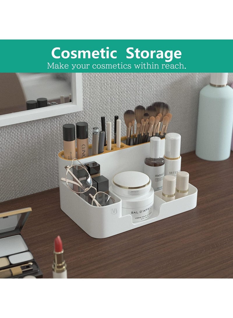 NIIMBOT Desk Organizer, Desktop Organizer with Pencil Holders, Office Stationery Supplies Organizers,Sticky Note Tray,Paperclip Storage and Office Accessories Caddy Desktop, Marker Organizer. White - Image 5