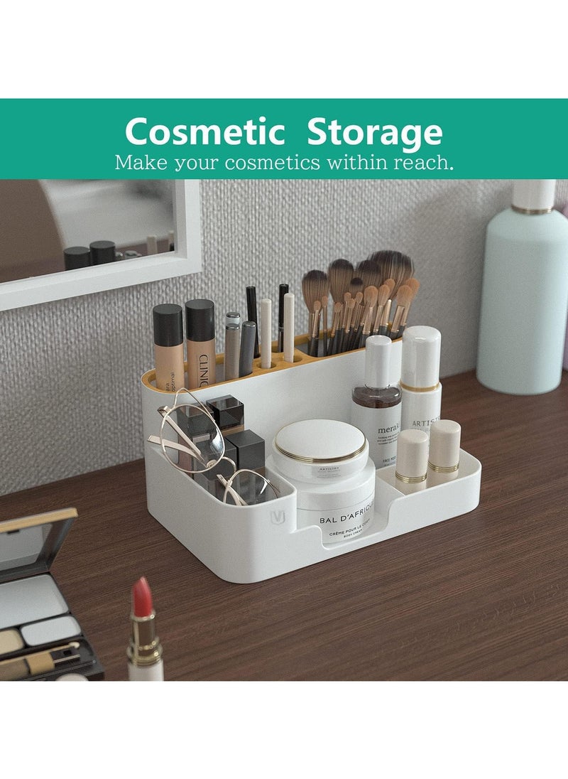 Generic Desk Organizer, Desktop Organizer with Pencil Holders, Office Stationery Supplies Organizers,Sticky Note Tray,Paperclip Storage and Office Accessories Caddy Desktop, Marker Organizer. White  - Image 5