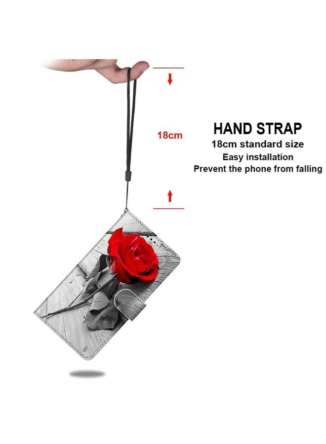 اس-توب جراب لهاتف Samsung Galaxy A33 5G، جراب هاتف جلدي من البولي يوريثان بتصميم متقاطع ملون مع حامل وفتحات للبطاقات ومحفظة وحبل تعليق - Image 5