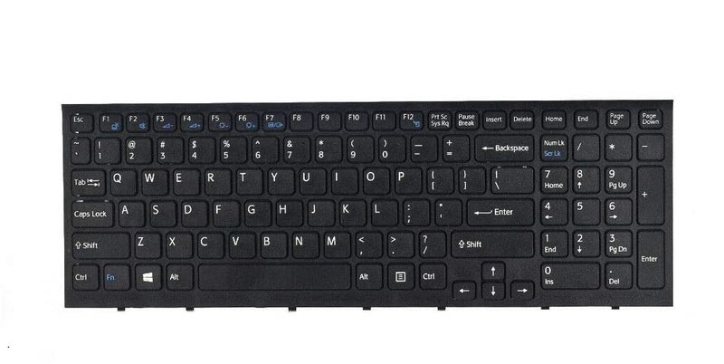 Wefly Laptop Keyboard Compatible for Sony PCG- 71811W Sony vaio Eh Series Laptop (Black) - Image 1
