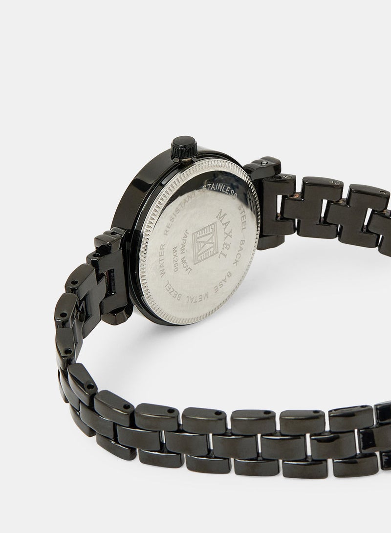 Maxel Women's Fashion Waterproof Luxury Analog Wrist Watch MX514 - 28mm - Image 4