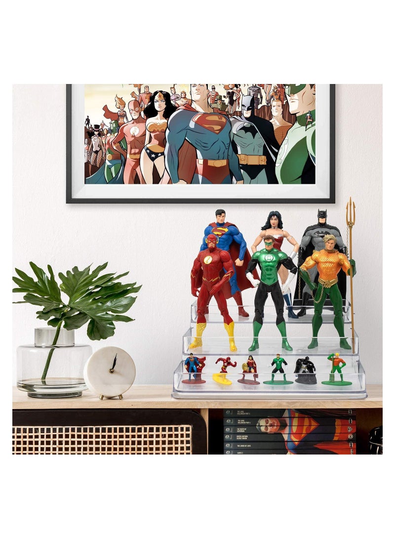 Excefore 3-Tier Clear Spice Rack Organizer for cabinet (2-Pack) - Step Shelf - for Kitchen Pantry Countertop Bathroom Bedroom Office Desk Shelf - Acrylic - BPA Free - Image 5