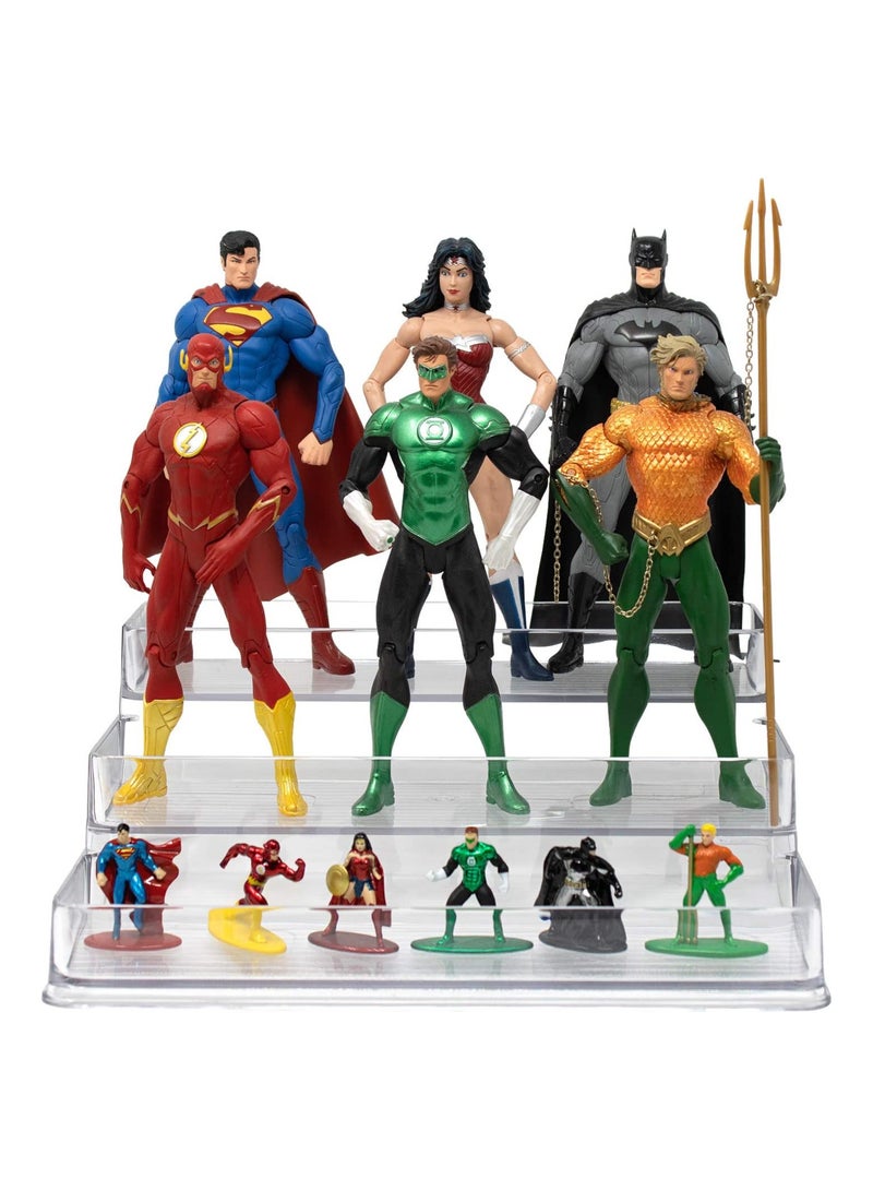 Excefore 3-Tier Clear Spice Rack Organizer for cabinet (2-Pack) - Step Shelf - for Kitchen Pantry Countertop Bathroom Bedroom Office Desk Shelf - Acrylic - BPA Free - Image 4