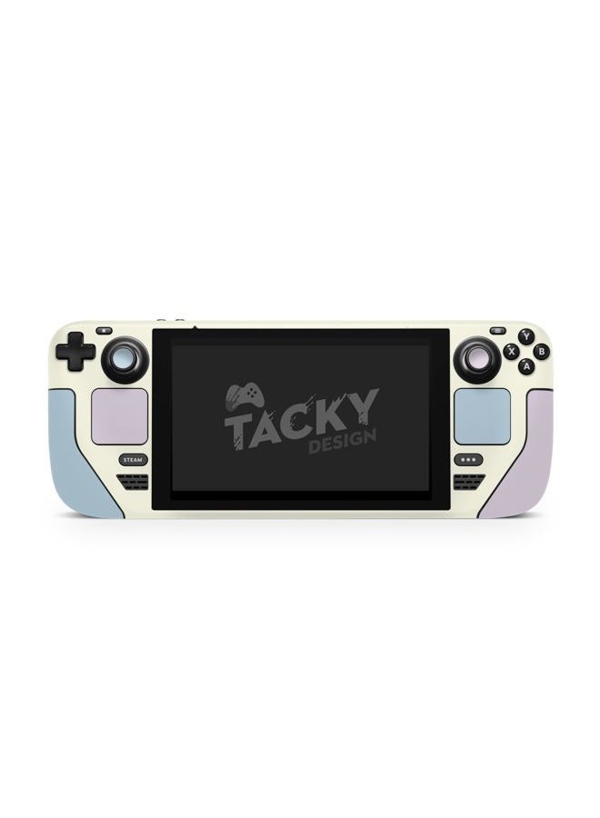 TACKY DESIGN Color Blocking Skin Compatible with Steam Deck LCD and OLED Skin, Premium 3M Vinyl Decal, Cute Full Wrap Cover (Blue & Lavender) - Image 4