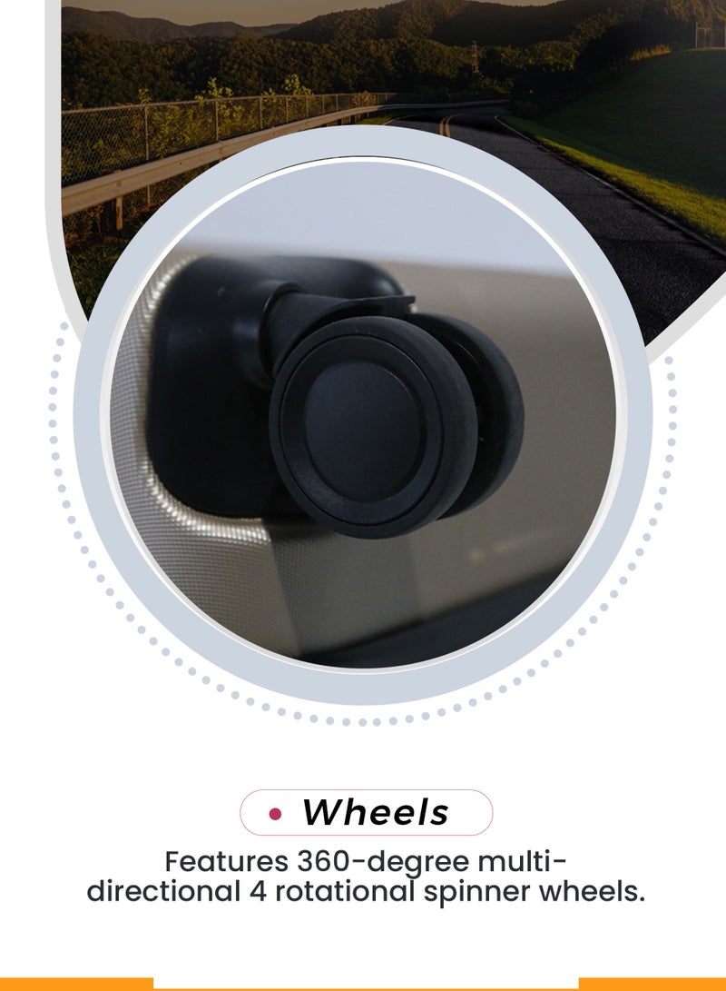 ستار لايف مجموعة حقائب سفر بعجلات من الجانب الصلب ABS مكونة من 3 قطع بعجلات دوارة مع قفل أرقام - Image 5