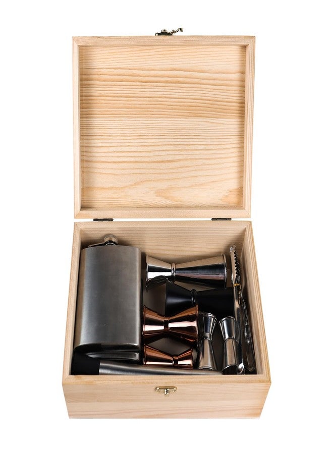 Almagic Unfinished Wood Box with Hinged Lid 1 Pack - 10.6" x 7.6" x 4.3" Smooth Unpainted Wooden Storage Box for Crafts, Jewelry, DIY Painting, Gift Packaging - Lightweight & Warp-Resistant - Image 5