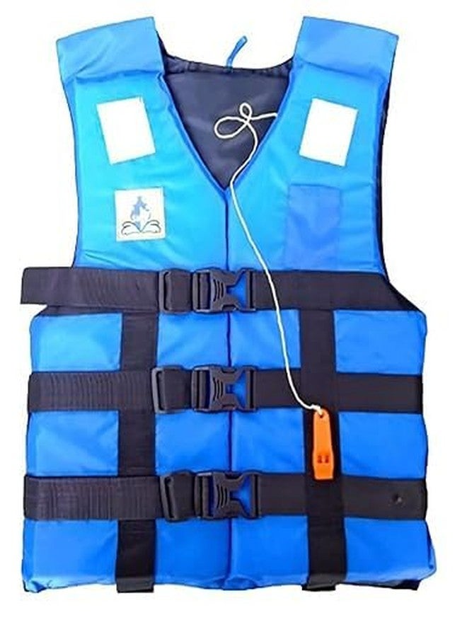 CHALISA Inflatable Swim Vest Jacket for Swimming Pool, Swimming Jacket Life Jacket Personal Flotation Adult Safety Life Jacket Swim Jacket Flotation Vest for Swimming Boating with Whistle (Blue) - Image 3