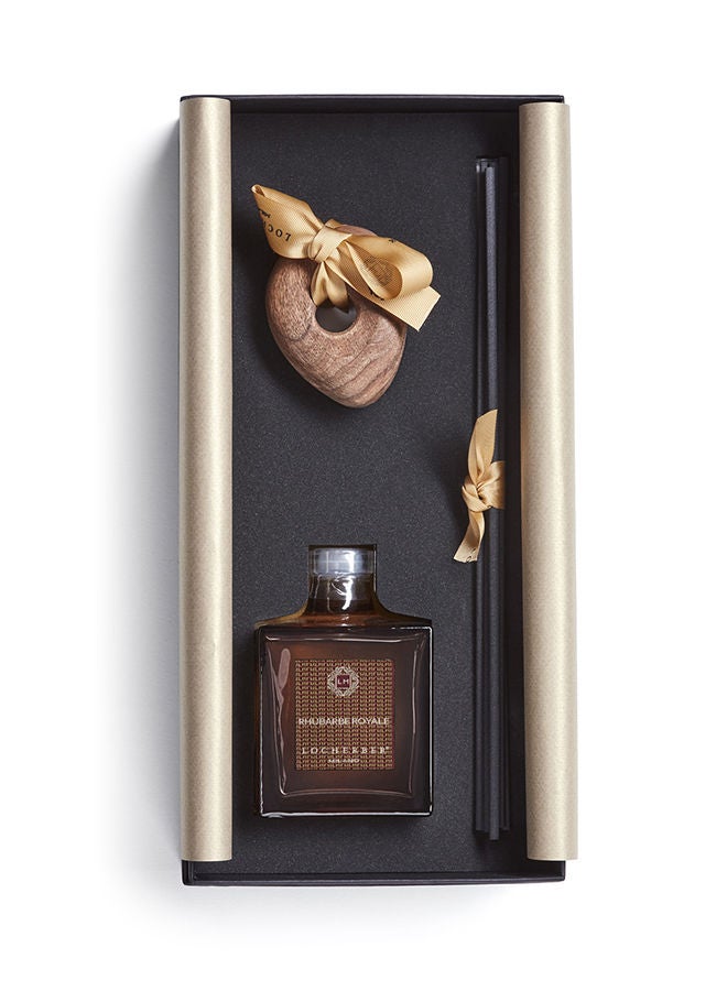 Locherber Milano GIFT BOX WOOD LID- RHUBARBE ROYALE  250ML - Image 1